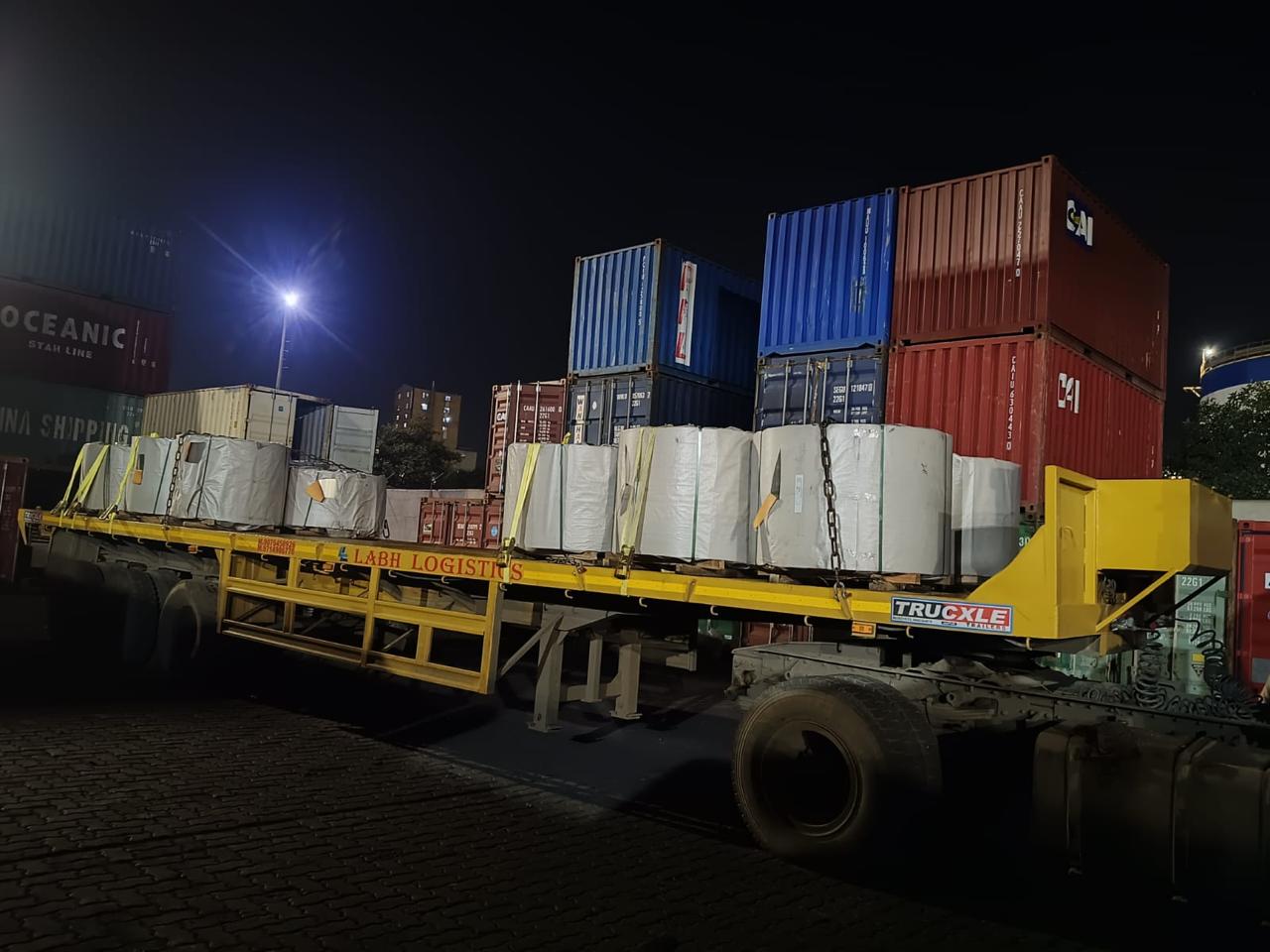 Port Container Flatbed Heavy Trailer